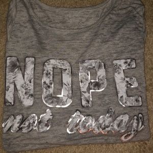 Burnout long sleeve graffic top.